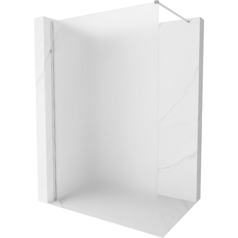 Mexen Kioto-X Преграда за душ Walk-in 60 x 200 см, матирана 10 мм, хром - 800-060-101-01-30-X