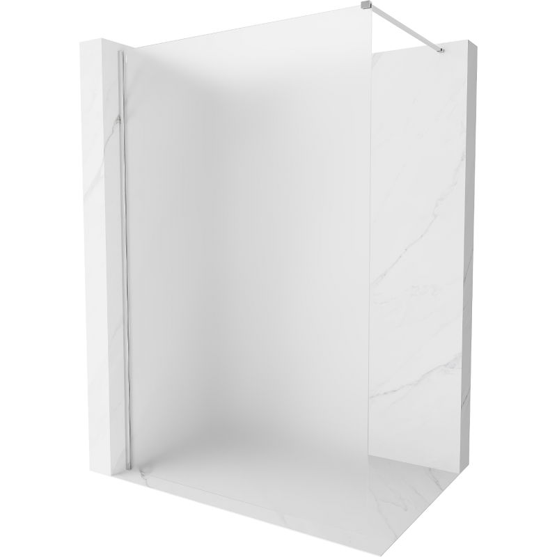 Mexen Kioto-X стена за душ Walk-in 140 x 200 см, матирано 10 мм, хром - 800-140-101-01-30-X