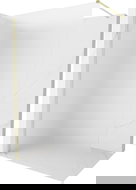 Mexen Kioto-X душ стена Walk-in 110 x 200 см, мраз 10 мм, злато четкано - 800-110-101-55-30-X