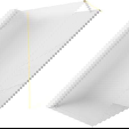 Mexen Kioto-X душ параван Walk-in 120 x 200 cm, матиран 10 mm, златна четка - 800-120-101-55-30-X