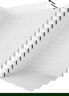 Mexen Kioto-X душ-стена Walk-in 120 x 200 cm, матирана 10 mm, черна - 800-120-101-70-30-X