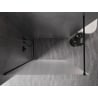 Mexen Kioto-X преграда за душ Walk-in 130 x 200 cm, матирано 10 mm, черно - 800-130-101-70-30-X