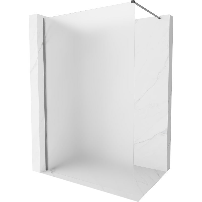 Mexen Kioto-X душ стена Walk-in 120 x 200 cm, матирано 10 mm, gun metal - 800-120-101-95-30-X
