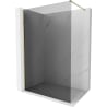 Mexen Kioto-X стъклена стена за душ Walk-in 50 x 200 см, графит 10 мм, злато - 800-050-101-50-40-X