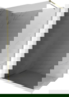 Mexen Kioto-X преграда за душ тип "Walk-in" 100 x 200 см, графит 10 мм, златна - 800-100-101-50-40-X