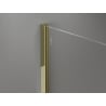Mexen Kioto-X стена за душ Walk-in 130 x 200 cm, графит 10 mm, злато - 800-130-101-50-40-X