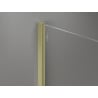 Mexen Kioto-X стена за душ кабина Walk-in 70 x 200 см, графит 10 мм, злато четкано - 800-070-101-55-40-X