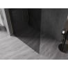 Mexen Kioto-X Стена за душ Walk-in 90 x 200 см, графит 10 mm, златисто четкано - 800-090-101-55-40-X