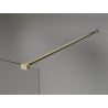 Mexen Kioto-X Стена за душ Walk-in 90 x 200 см, графит 10 mm, златисто четкано - 800-090-101-55-40-X
