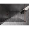 Mexen Kioto-X стена за душ кабина Walk-in 50 x 200 см, графит 10 мм, розово злато - 800-050-101-60-40-X