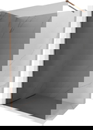 Mexen Kioto-X стъклена преграда за душ Walk-in 90 x 200 см, графит 10 мм, розово злато - 800-090-101-60-40-X