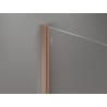 Mexen Kioto-X стена за душ Walk-in 50 x 200 cm, графит 10 mm, четкана мед - 800-050-101-65-40-X
