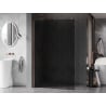 Mexen Kioto-X Стенна преграда за душ Walk-in 90 x 200 см, графит 10 мм, матирана мед - 800-090-101-65-40-X