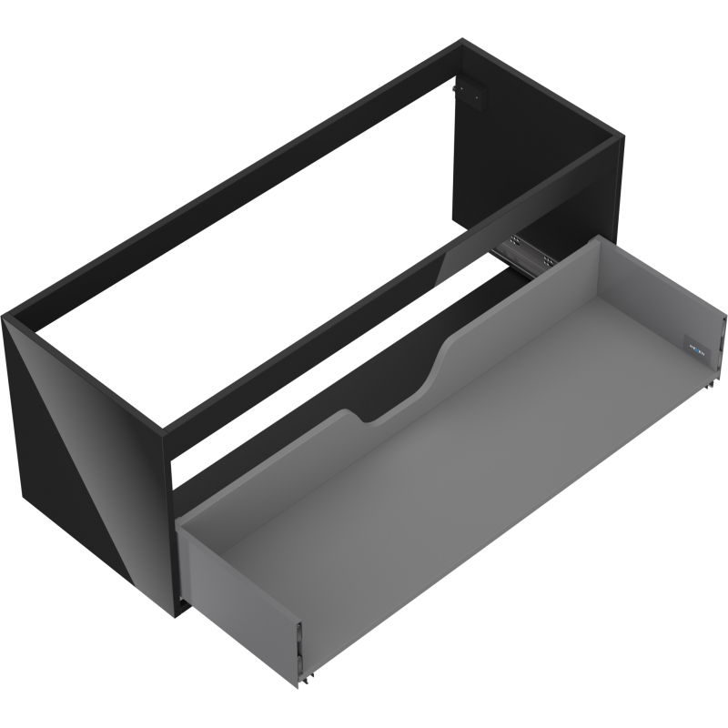 Mexen Box-A корпус на шкаф под мивка 120 см, 1 чекмедже, черен гланц
