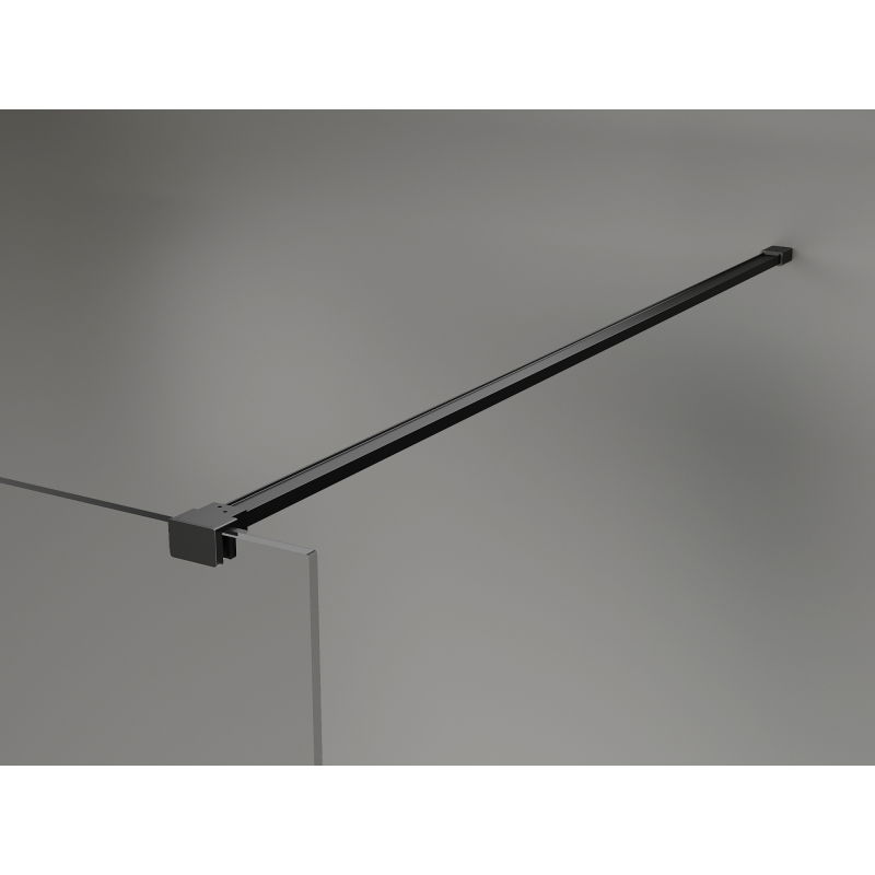 Mexen Kioto-X стена за душ Walk-in 50 x 200 см, графит 10 мм, черна - 800-050-101-70-40-X