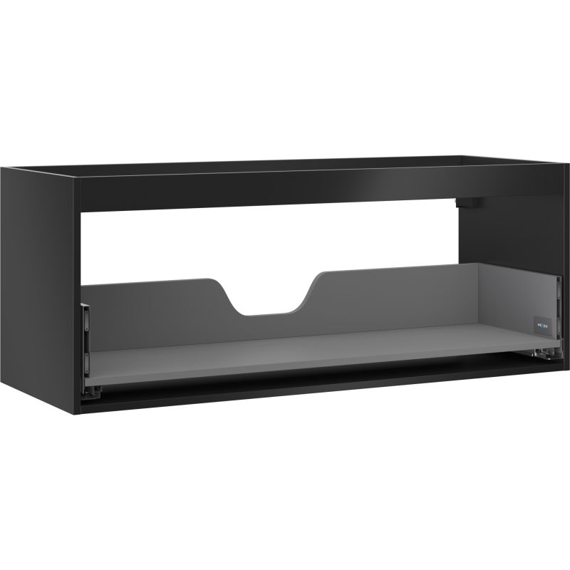 Mexen Box-A корпус шкафче за мивка 120 см, 1 чекмедже, черен мат - 91AX0-1200-470-1-71