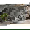Mexen Omega душ кабина с плъзгащи се врати 100 x 80 см, графит, хром + подкат Flat, бял - 825-100-080-01-40-4010