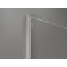 Mexen Kioto-X стенен панел за душ Walk-in 80 x 200 cm, графит 10 mm, матов никел - 800-080-101-97-40-X