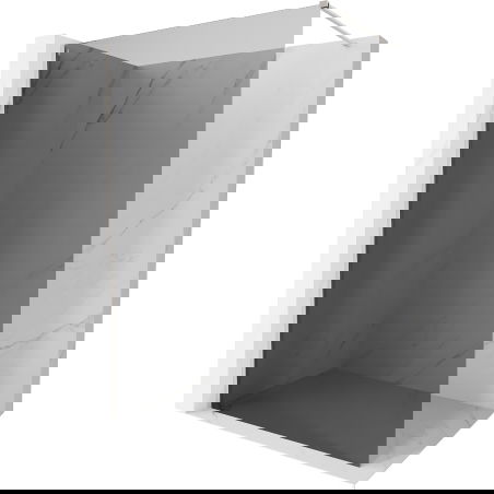 Mexen Kioto-X душ кабина Walk-in 120 x 200 cm, графит 10 mm, четка никел - 800-120-101-97-40-X