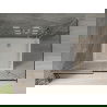Mexen Omega душ кабина раздвижна 110 x 70 см, графит, хром + поддона Flat, бял - 825-110-070-01-40-4010