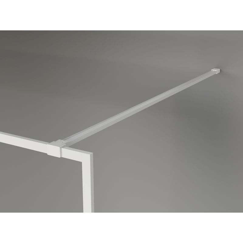 Mexen Kioto-XF стена за душ Walk-in с рамка 130 x 202 cm, прозрачно 10 mm, бяло - 800-130-104-20-00-X