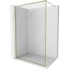 Mexen Kioto-XF Душ кабина Walk-in с рамка 90 x 202 cm, прозрачна 10 mm, златна - 800-090-104-50-00-X
