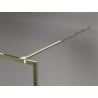 Mexen Kioto-XF Душ кабина Walk-in с рамка 90 x 202 cm, прозрачна 10 mm, златна - 800-090-104-50-00-X