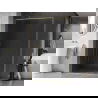 Mexen Kioto-XF стена за душ Walk-in с рамка 70 x 202 cm, прозрачно 10 mm, злато четкано - 800-070-104-55-00-X