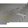 Mexen Kioto-XF стена за душ Walk-in с рамка 70 x 202 cm, прозрачно 10 mm, злато четкано - 800-070-104-55-00-X