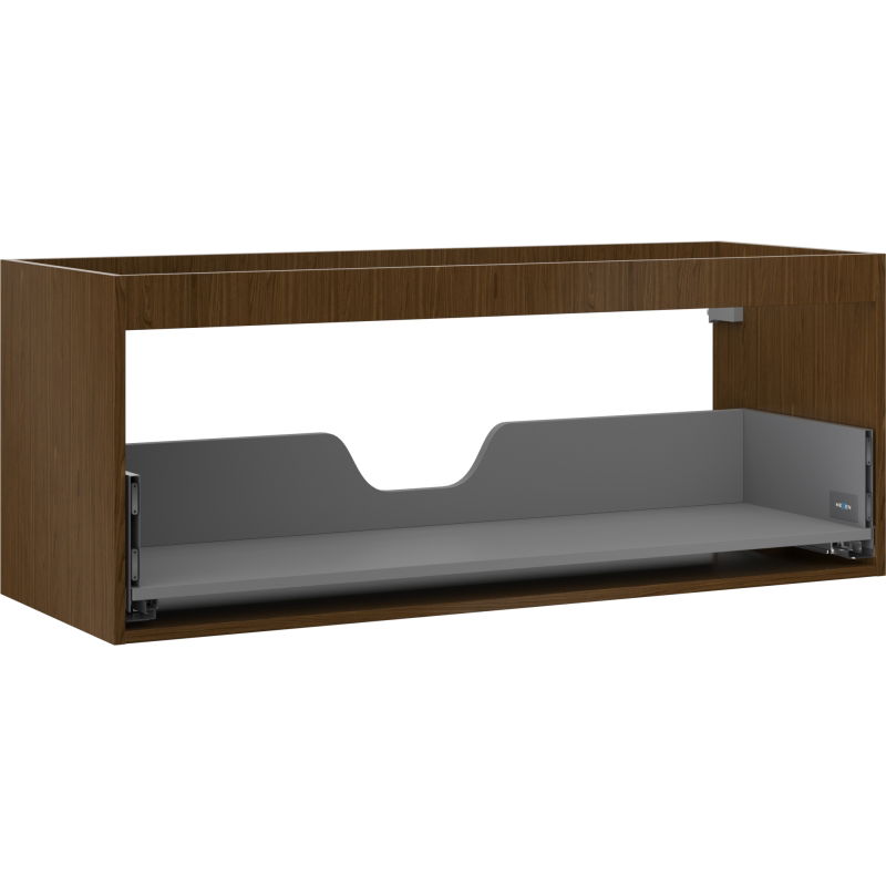 Корпус на шкафа за мивка Mexen Box-A 120 см, 1 чекмедже, орех - 91AX0-1200-470-1-86