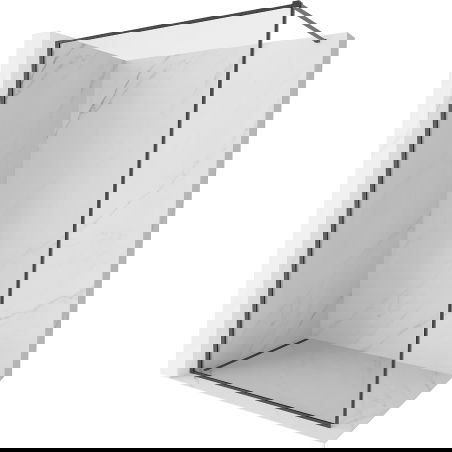 Mexen Kioto-XF душ параван Walk-in с рамка 60 x 202 см, прозрачен 10 мм, четка пистолет сив - 800-060-104-66-00-X