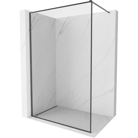 Mexen Kioto-XF душ стена Walk-in с рамка 100 x 202 cm, прозрачен 10 mm, четка цвят