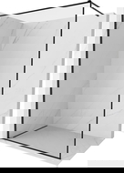 Mexen Kioto-XF стенна преграда за душ Walk-in с рамка 120 x 202 см, прозрачна 10 мм, черна - 800-120-104-70-00-X