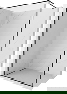 Мексен Киото-XF стена за душ Walk-in с рамка 160 x 202 cm, прозрачна 10 mm, черна - 800-160-104-70-00-X
