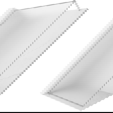 Mexen Kioto-XF стена за душ Walk-in с рамка 90 x 202 cm, матирано 10 mm, хром - 800-090-104-01-30-X