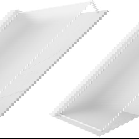 Mexen Kioto-XF стена за душ тип Walk-in с рамка 120 x 202 cm, матирано 10 mm, бяло - 800-120-104-20-30-X