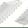 Mexen Kioto-XF стена за душ Walk-in с рамка 80 x 202 cm, матирано 10 mm, злато - 800-080-104-50-30-X