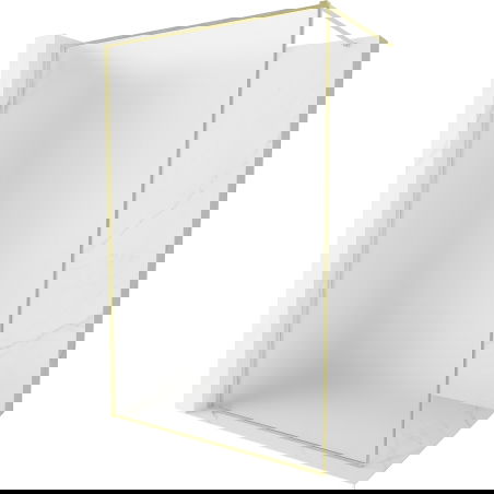 Mexen Kioto-XF душ кабина Walk-in с рамка 100 x 202 cm, матирана 10 мм, златиста четка - 800-100-104-55-30-X