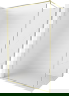 Mexen Kioto-XF Душ кабина Walk-in с рамка 120 x 202 см, матирано 10 мм, злато четкано - 800-120-104-55-30-X