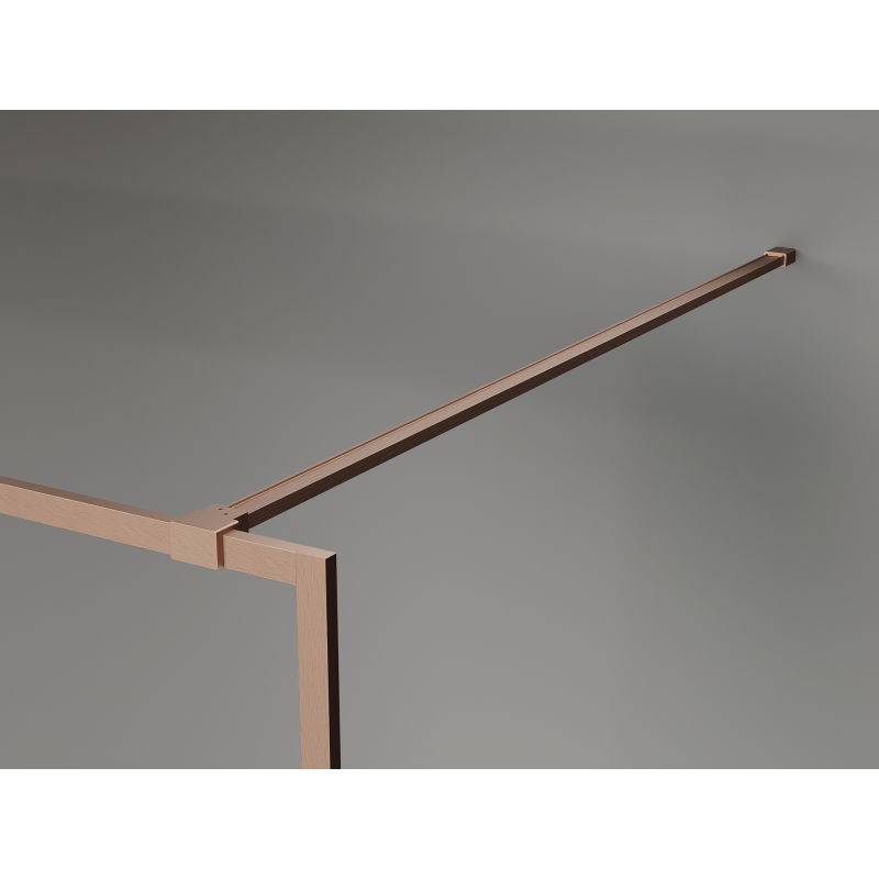 Mexen Kioto-XF душ параван Walk-in с рамка 70 x 202 cm, матирано 10 mm, четкана мед - 800-070-104-65-30-X