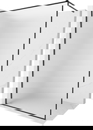 Mexen Kioto-XF параван за душ Walk-in с рамка 140 x 202 см, матирано 10 мм, черна - 800-140-104-70-30-X