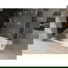 Mexen Omega душ кабина раздвижна 130 x 70 см, графит, хром + поддон Flat, бял - 825-130-070-01-40-4010