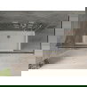 Mexen Omega плъзгаща се душ кабина 130 x 70 cm, графит, хром + бял поддушов плот Flat - 825-130-070-01-40-4010