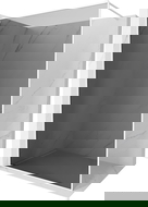 Mexen Kioto-XF душ кабина Walk-in с рамка 110 x 202 см, графит 10 мм, бяла - 800-110-104-20-40-X