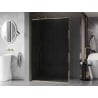 Mexen Kioto-XF плъзгаща се душ кабина Walk-in с рамка 60 x 202 см, графит 10 мм, златна - 800-060-104-50-40-X