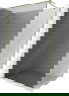 Mexen Kioto-XF душ параван Walk-in със рамка 160 x 202 см, графит 10 мм, златист - 800-160-104-50-40-X