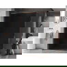 Mexen Kioto-XF душ кабина Walk-in с рамка 50 x 202 cm, графит 10 mm, розово злато - 800-050-104-60-40-X