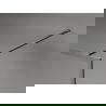 Mexen Kioto-XF стена за душ Walk-in с рамка 50 x 202 см, графит 10 мм, gun metal - 800-050-104-95-40-X