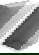 Mexen Kioto-XF душ панел за душ кабина Walk-in с рамка 70 x 202 cm, графит 10 мм, четкан никел - 800-070-104-97-40-X