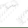 Mexen Kioto-XF душ екран Walk-in с рамка 120 x 202 cm, графит 10 mm, четкан никел - 800-120-104-97-40-X